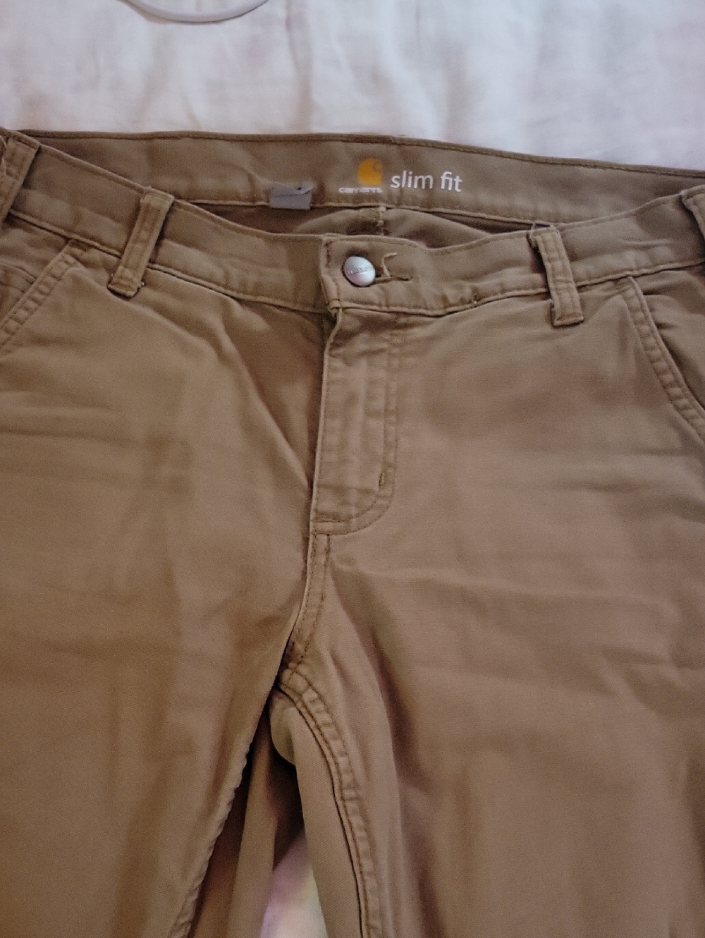 Carhartt Ladies Slim Fit Khaki Pants Size 6 Sexy Fit